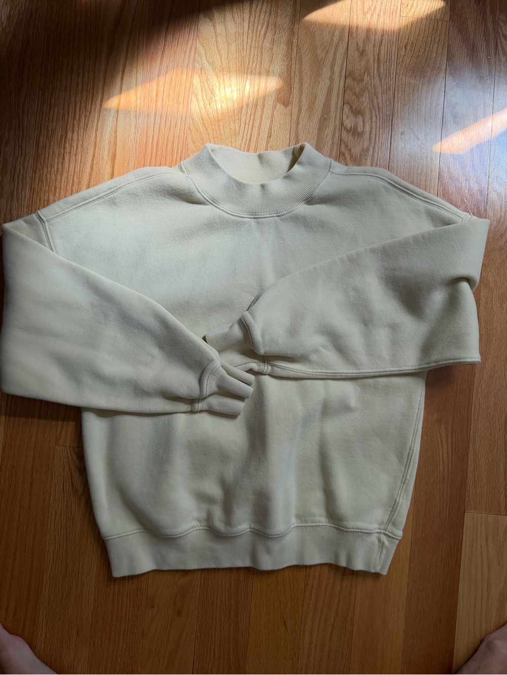 A&F Yellow Mock Neck Sweatshirt